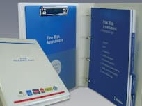 Filled binders for product manuals and instruction packs